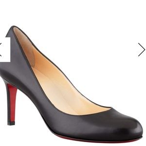 Christian Louboutin simple leather red sole pump